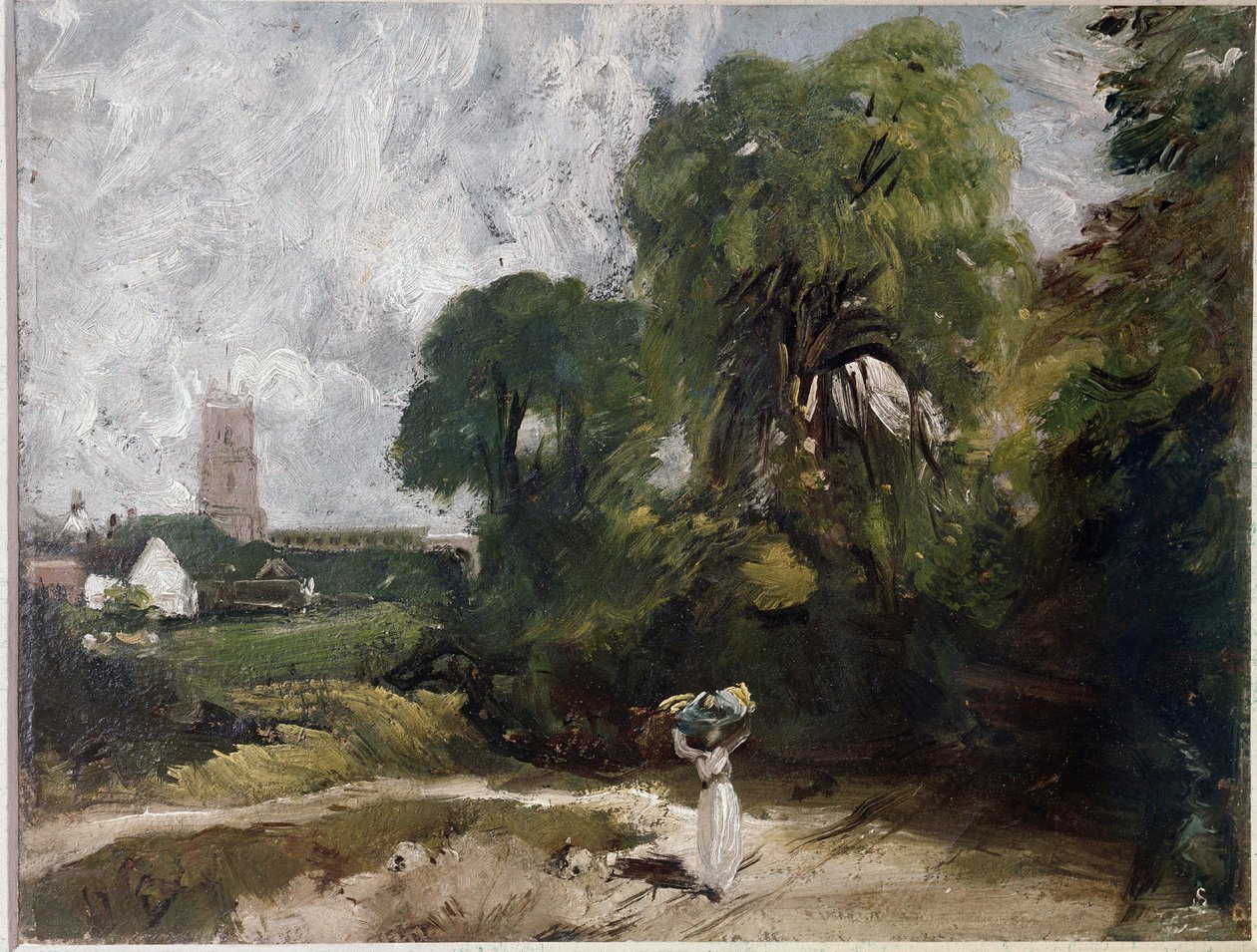 Stoke-by-Nayland (olie på lærred, ca. 1830) af John Constable