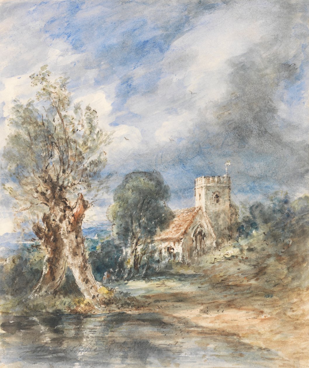 Stoke Poges kirke af John Constable
