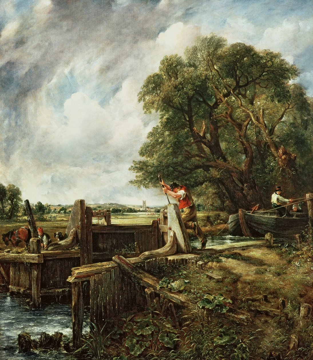 Låsen, 1824 af John Constable
