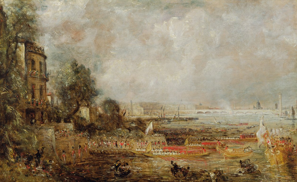 Åbningen af Waterloo Bridge, ca. 1829-31 af John Constable