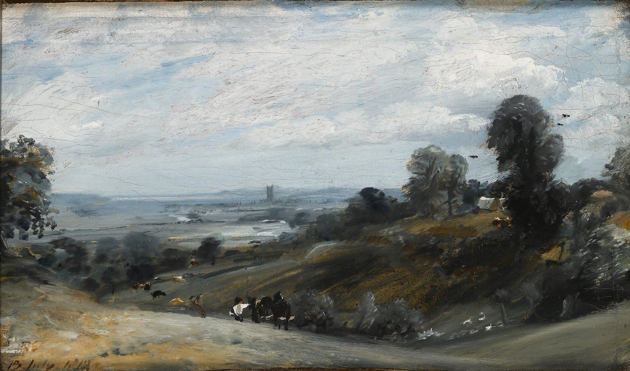 The Vale of Dedham fra Langham, 1812 af John Constable