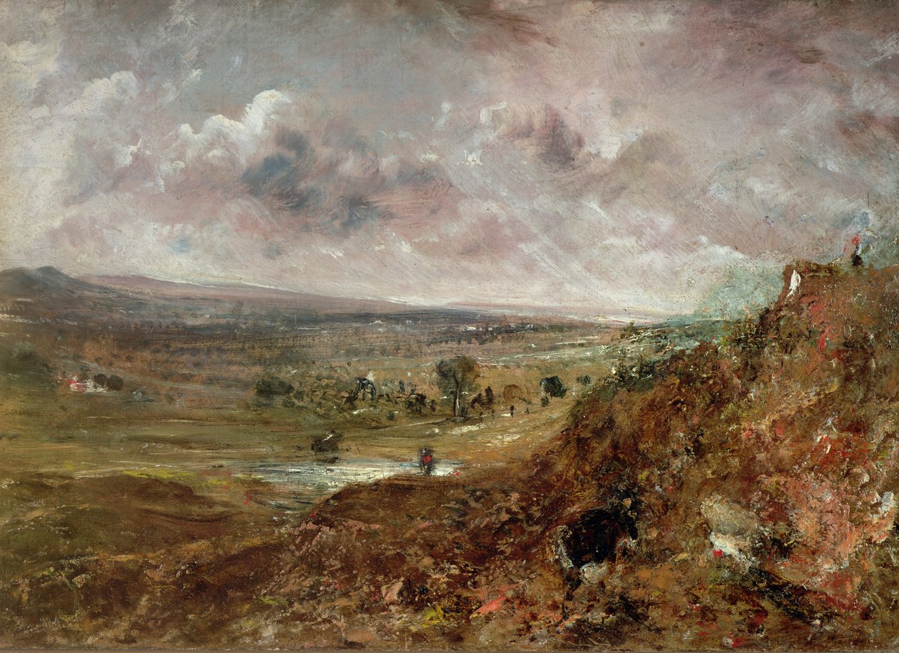 Udsigt over Hampstead Heath af John Constable