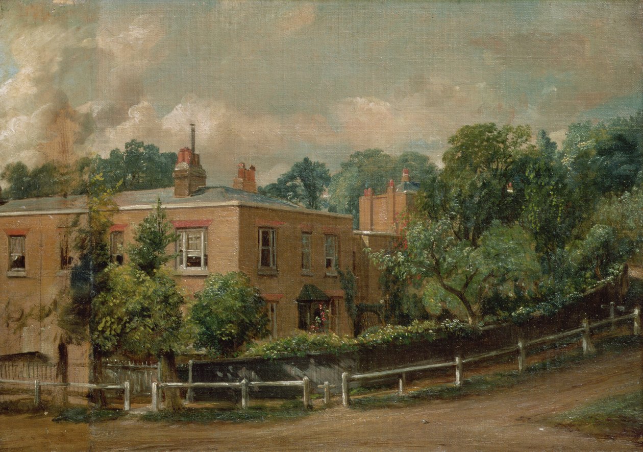 Udsigt over Lower Terrace, Hampstead af John Constable