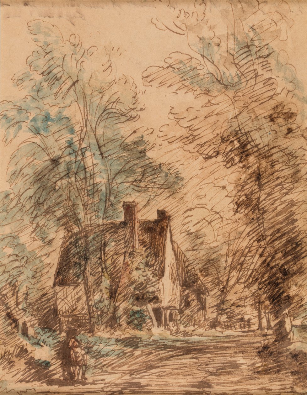 Water Lane, Stratford St. Mary af John Constable