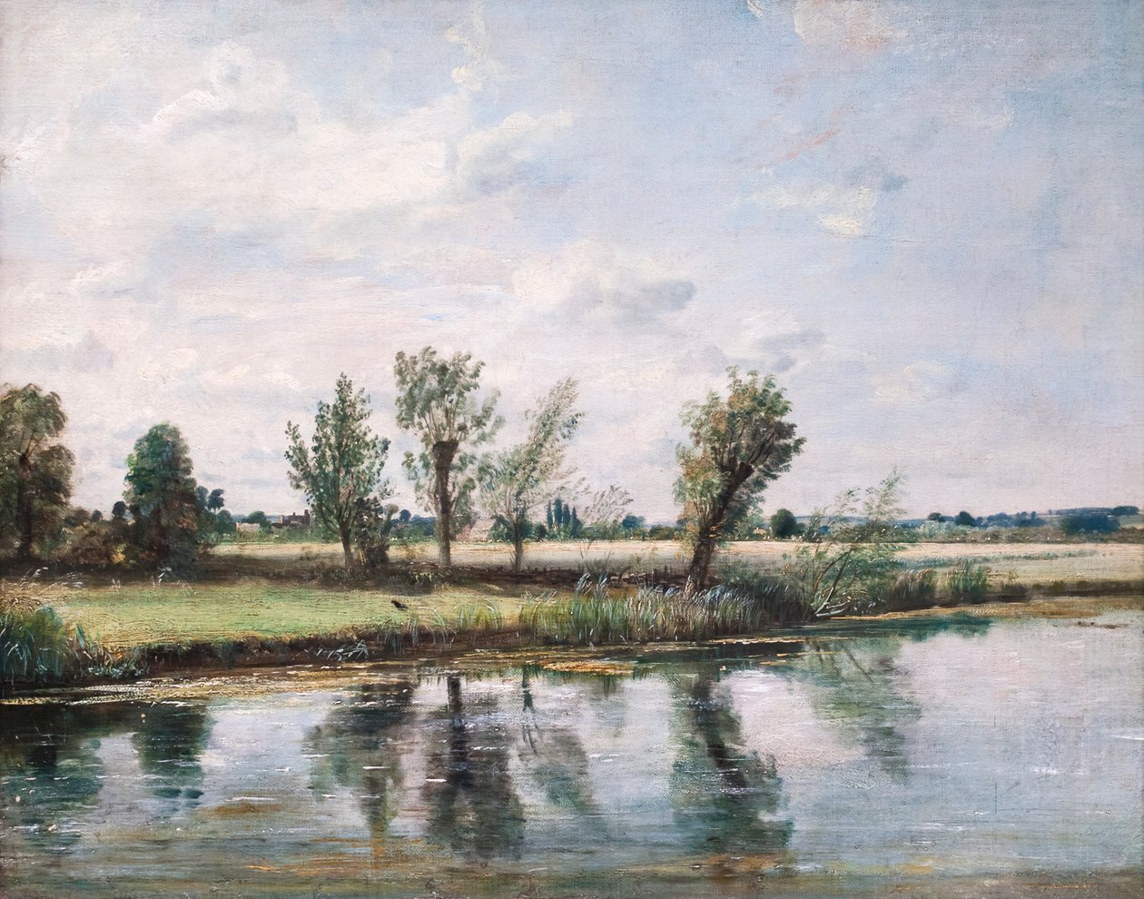 Watermeadows nær Salisbury af John Constable
