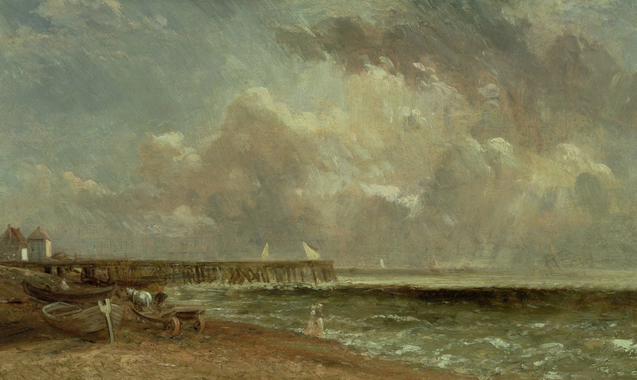 Yarmouth Pier, 1822 af John Constable