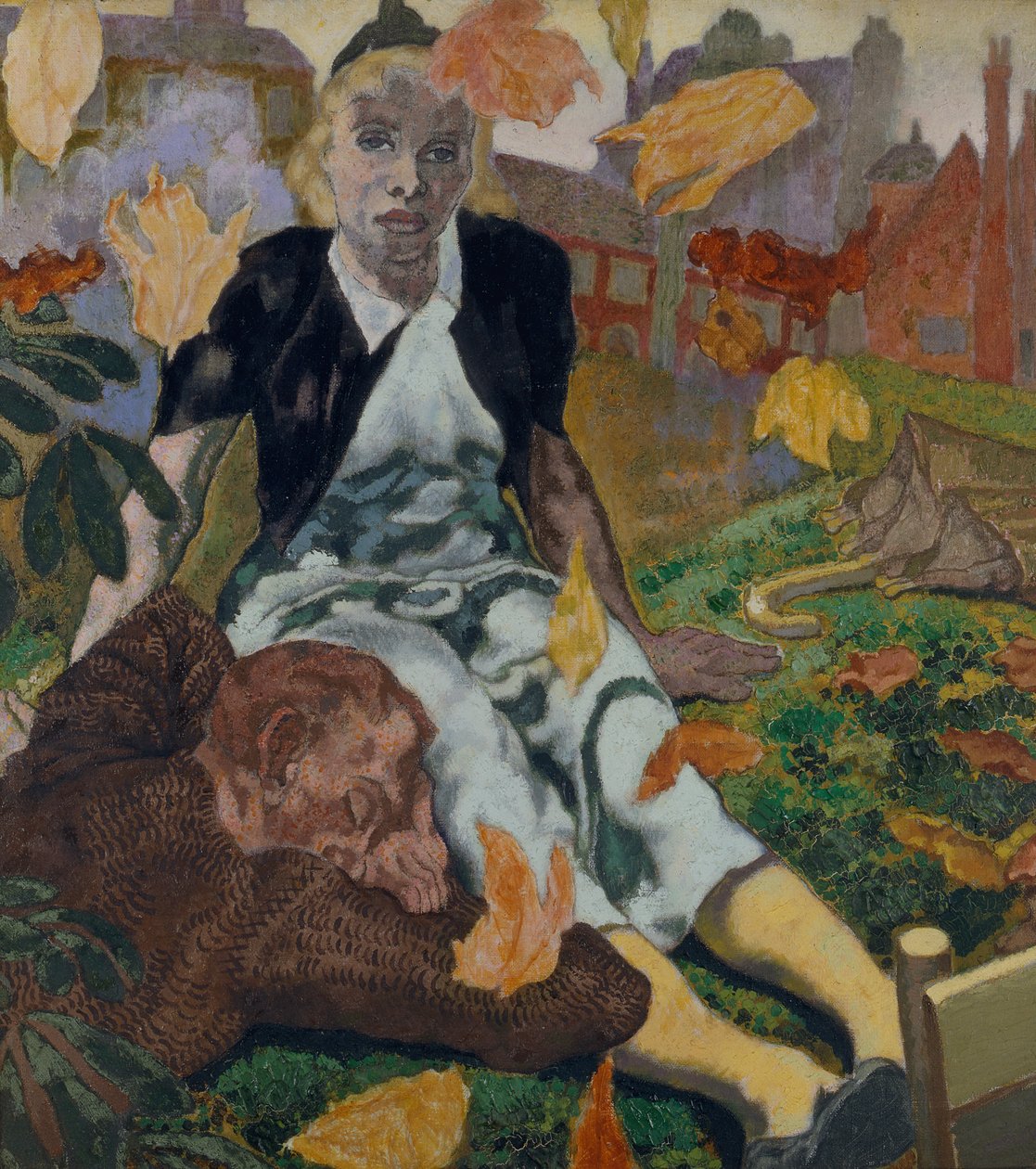 Efterårsblade (olie på lærred) af John Copley