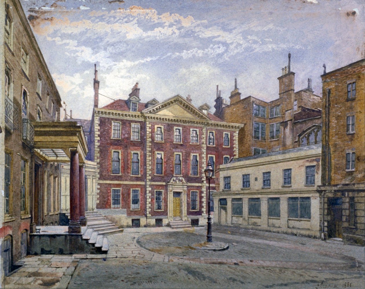 Austin Friars Street, City of London, 1881 af John Crowther