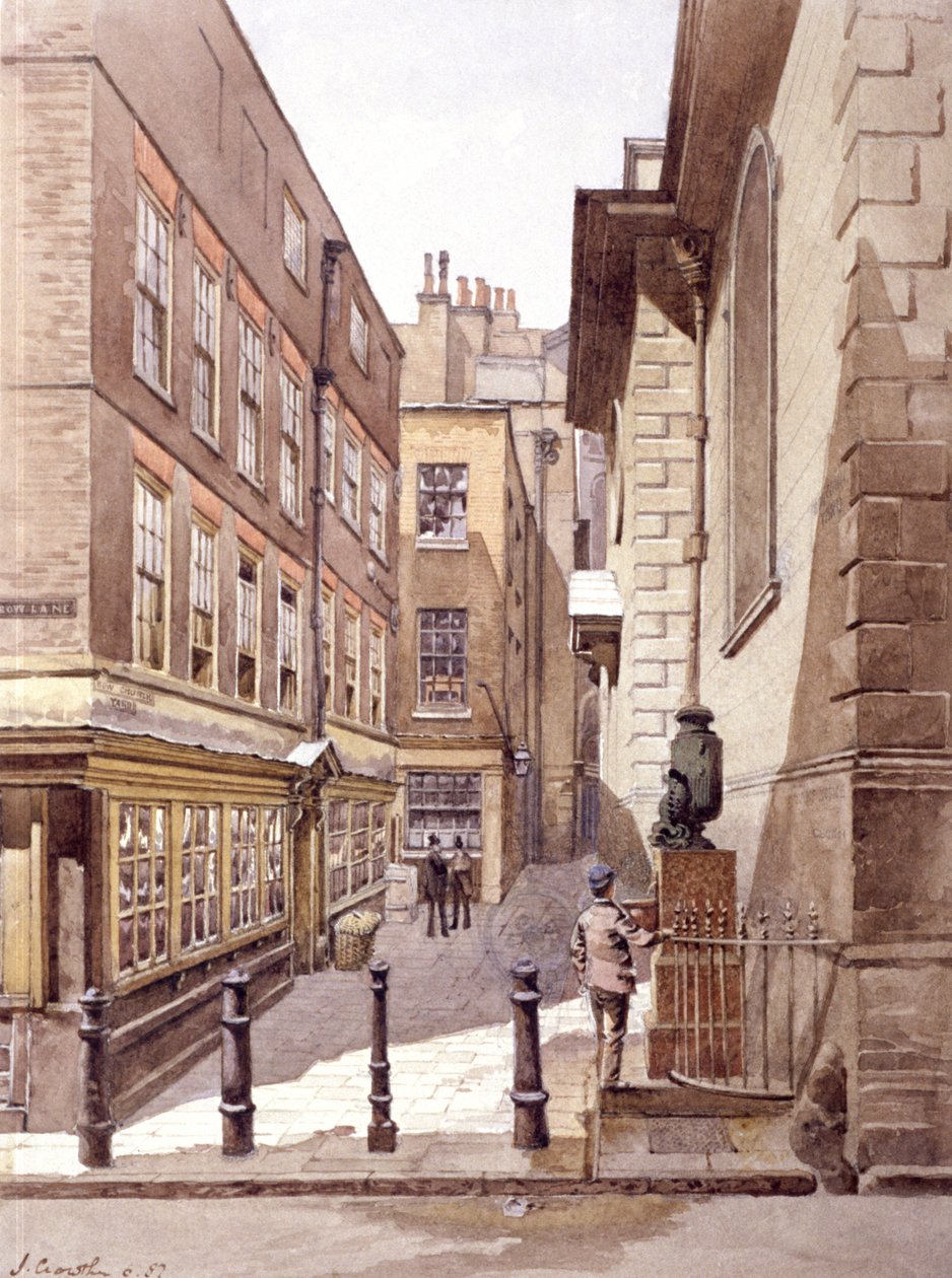 Bow Churchyard, London, 1887 af John Crowther