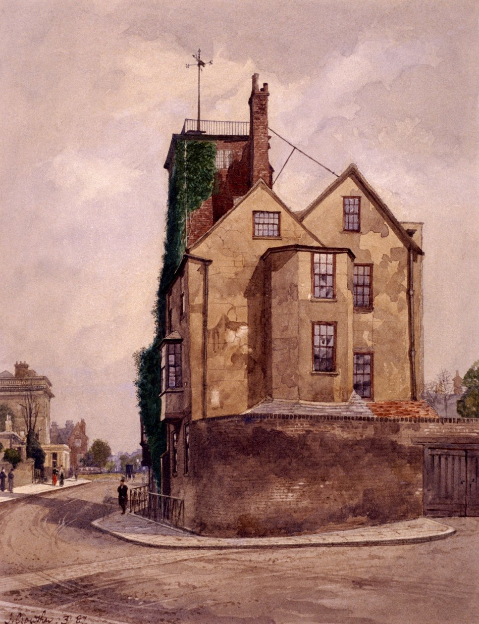 Canonbury Tower, Islington, London, 1887 af John Crowther