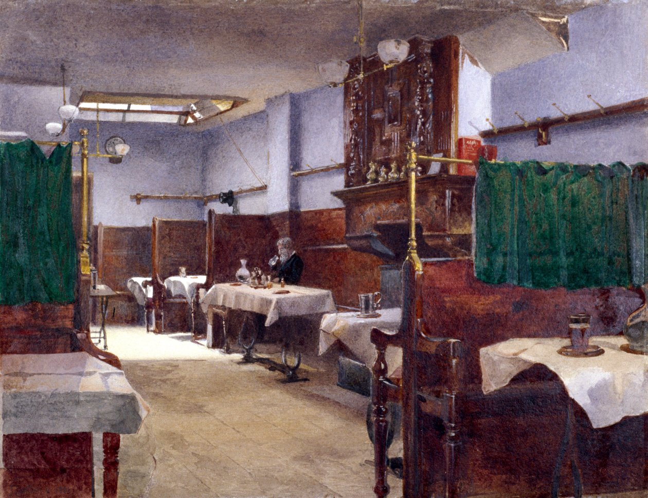 Cock Tavern, Fleet Street, London, 1881 af John Crowther