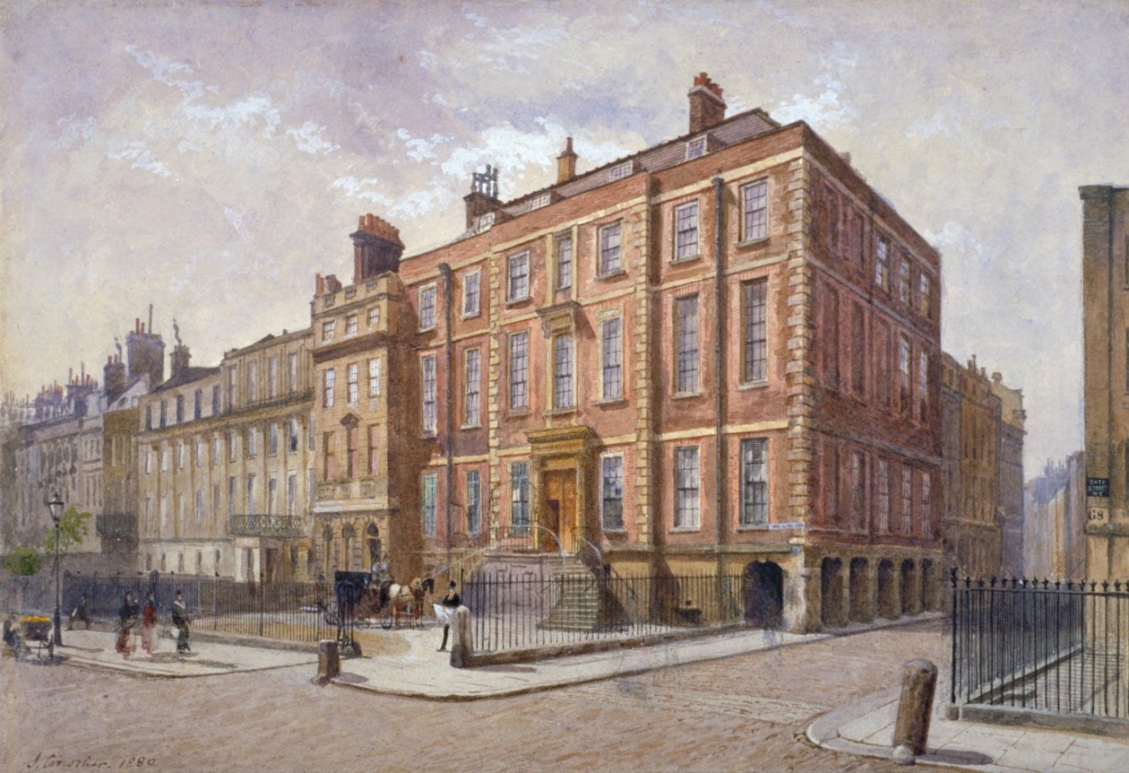 Newcastle House, Holborn, London, 1880 af John Crowther