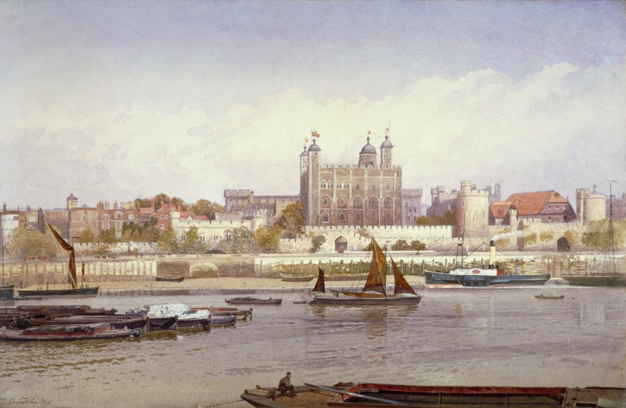 Tower of London, 1893 af John Crowther