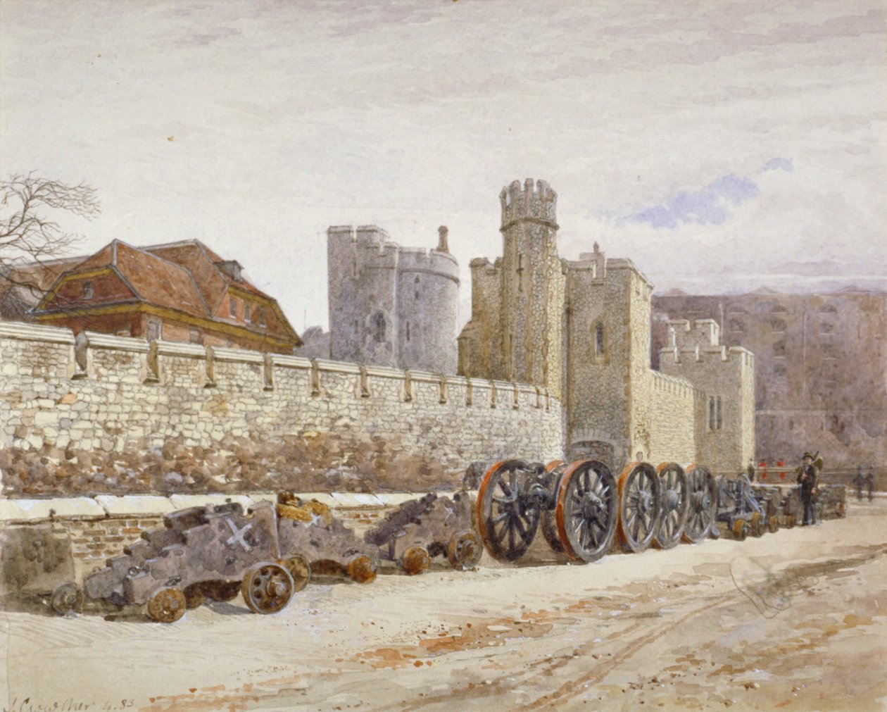 Tower of London, Stepney, London, 1883 af John Crowther
