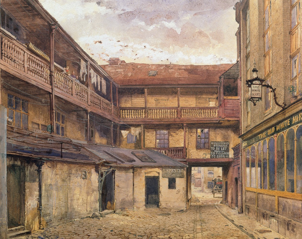 White Hart Inn, Southwark, 1879 af John Crowther