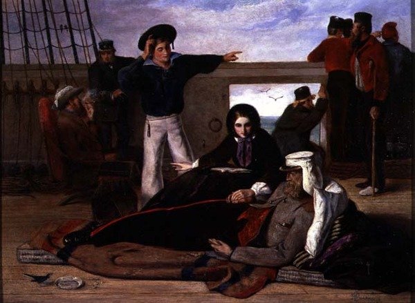 Nærmer sig Hjem, 1858 af John Dalbiac Luard