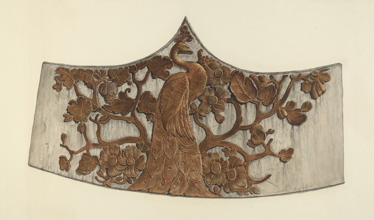 Peacock Stern Carving af John Davis