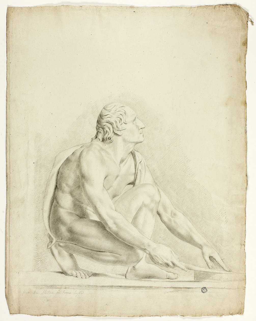 Gammel statue: Knifesliberen af John Downman