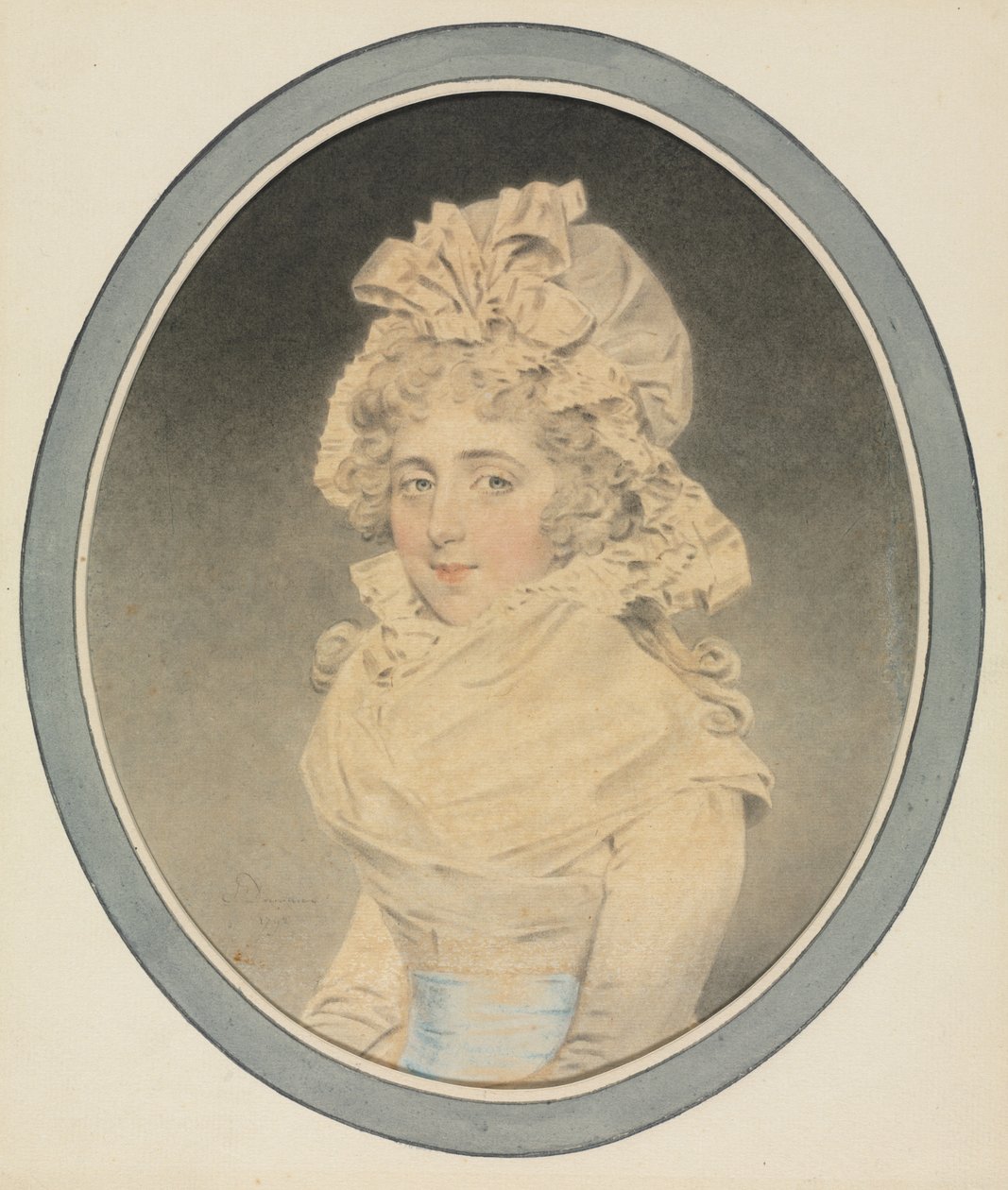 Lady Caroline Wrottesley, 1792. af John Downman