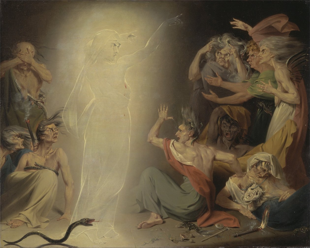 Klytaimnestras spøgelse vækker furierne af John Downman