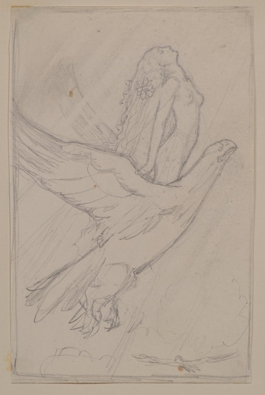 Ceyte forsøger at nå solen (blyant) af John Duncan