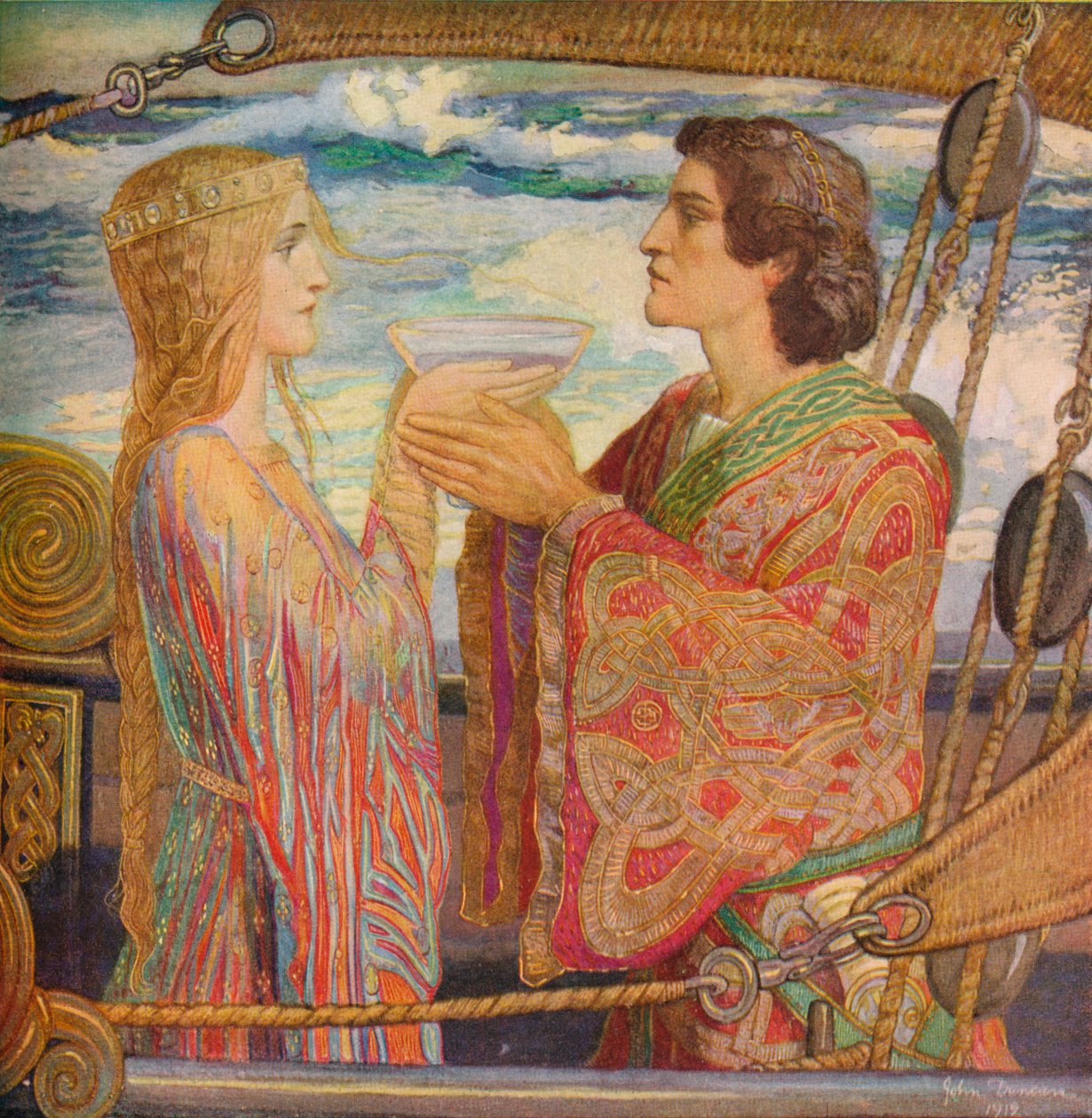 Tristan og Isolde, 1912 af John Duncan