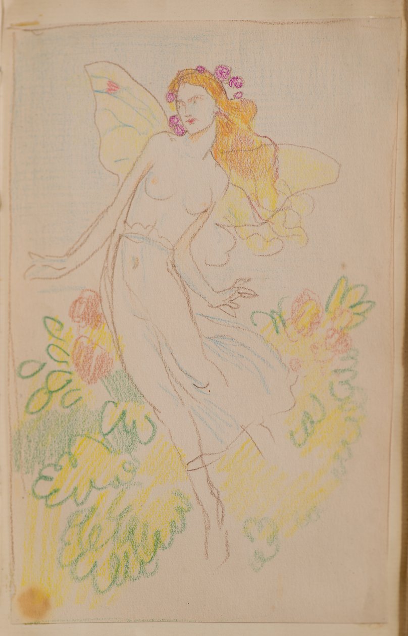 Uden titel [Fairy] (blyant) af John Duncan