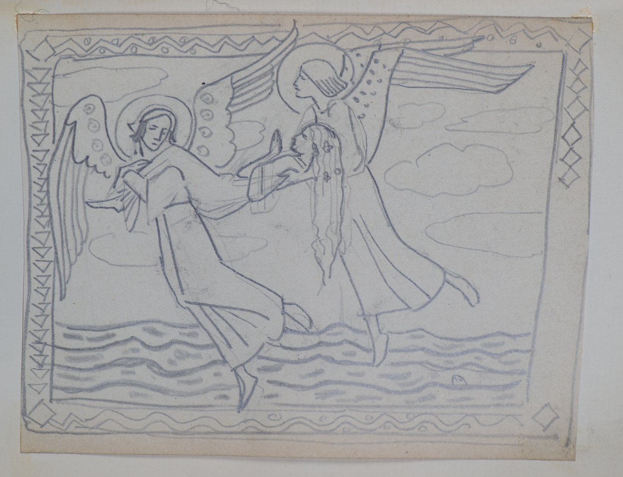 Uden titel [Studie for St Bride af John Duncan