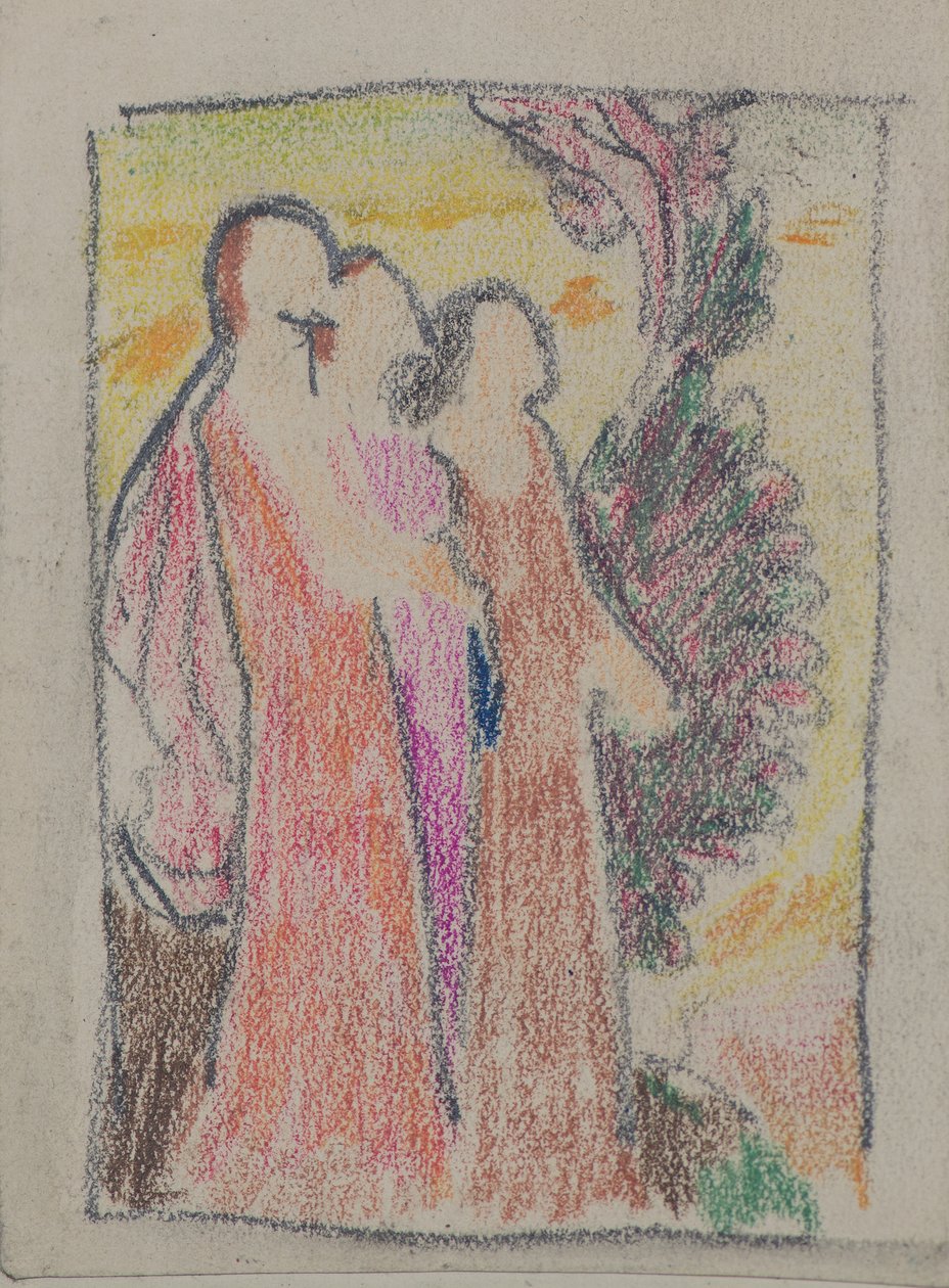 Untitled [tre figurer] (blyant) af John Duncan