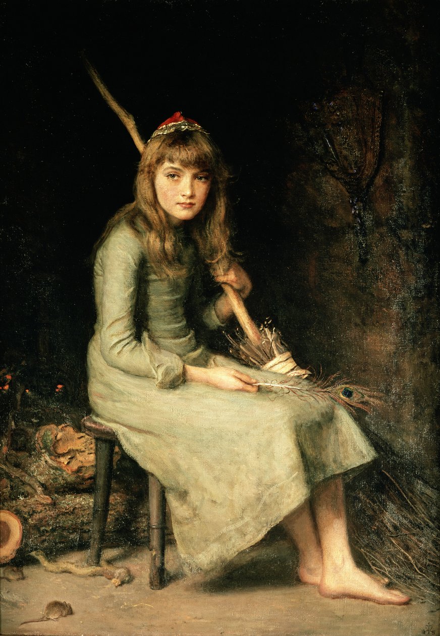 Askepot, 1881 af John Everett Millais