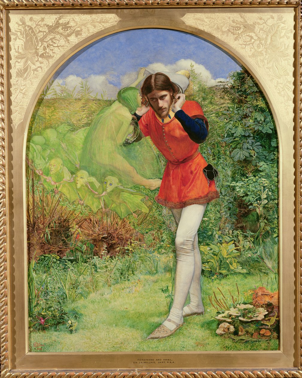 Ferdinand lokket af Ariel, 1849-50 af John Everett Millais