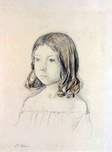 Portræt af Mary Gertrude Holmes af John Everett Millais