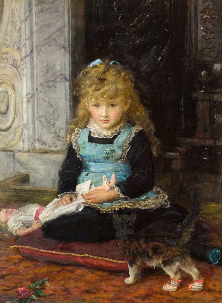 bestøvlede kat af John Everett Millais