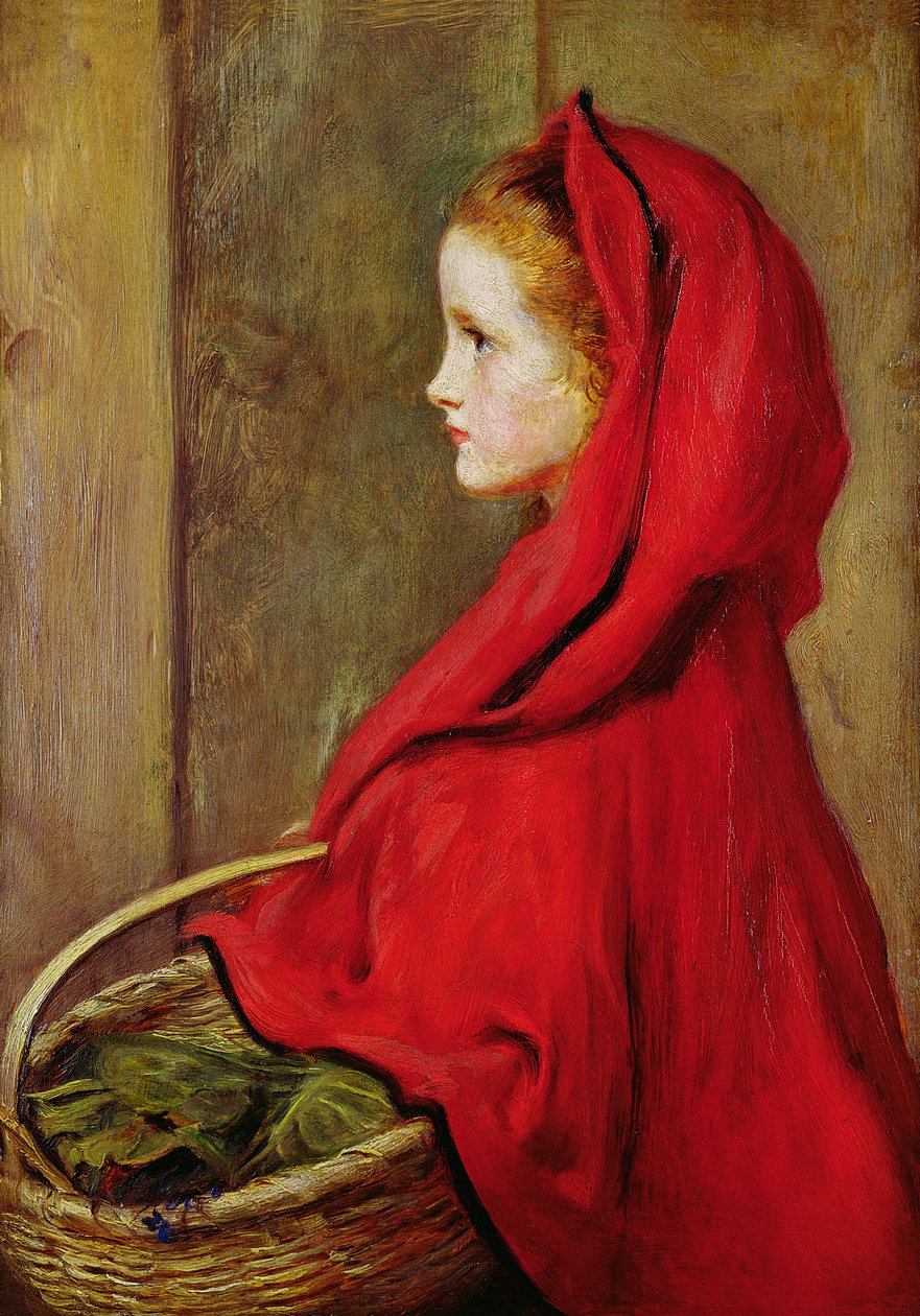 Rødhætte af John Everett Millais