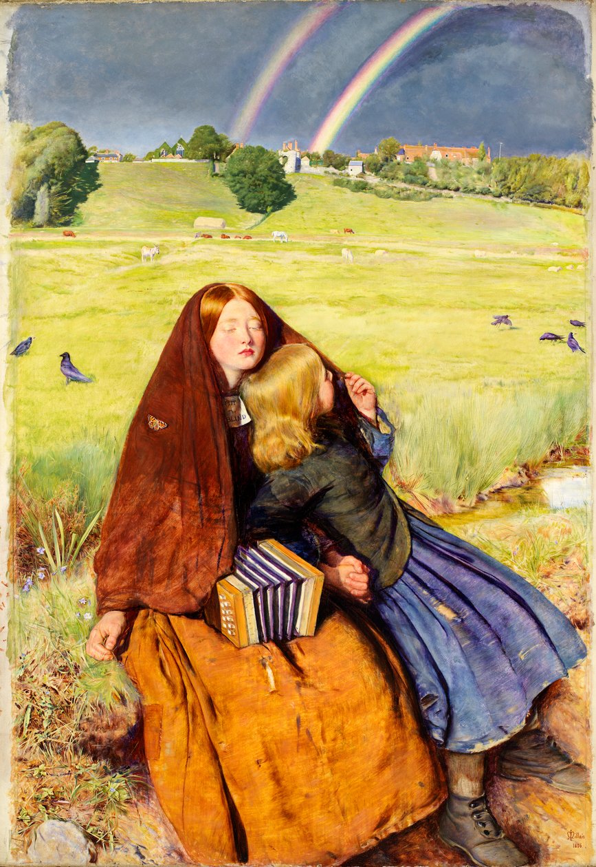 Den blinde pige, 1854-56 af John Everett Millais