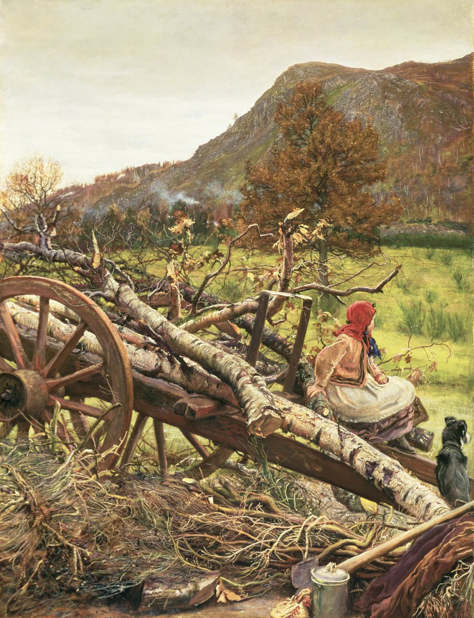 Vinter brændstof af John Everett Millais