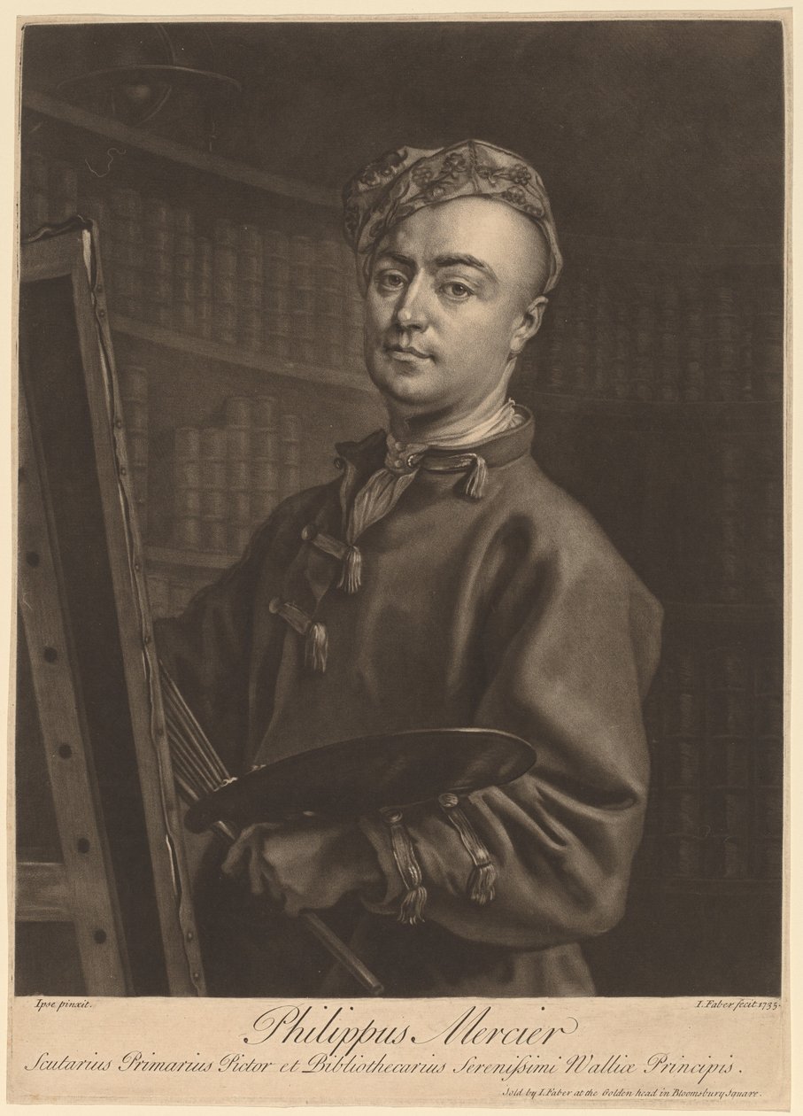 Philip Mercier af John Faber II after Philip Mercier