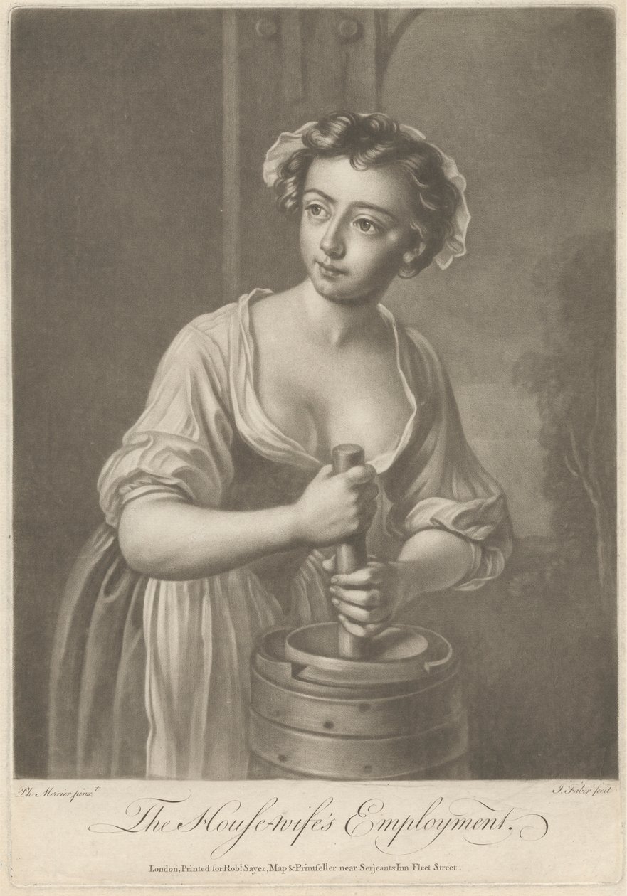 Husmoderens Beskæftigelse af John Faber the younger