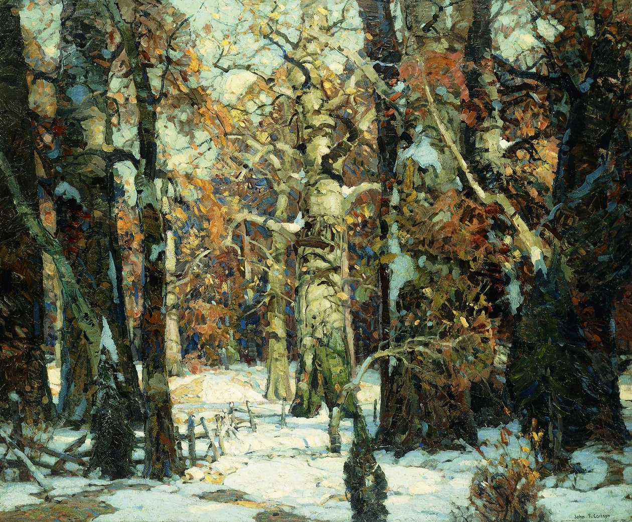 Aisles of the Forest, Berkshires af John Fabian Carlson