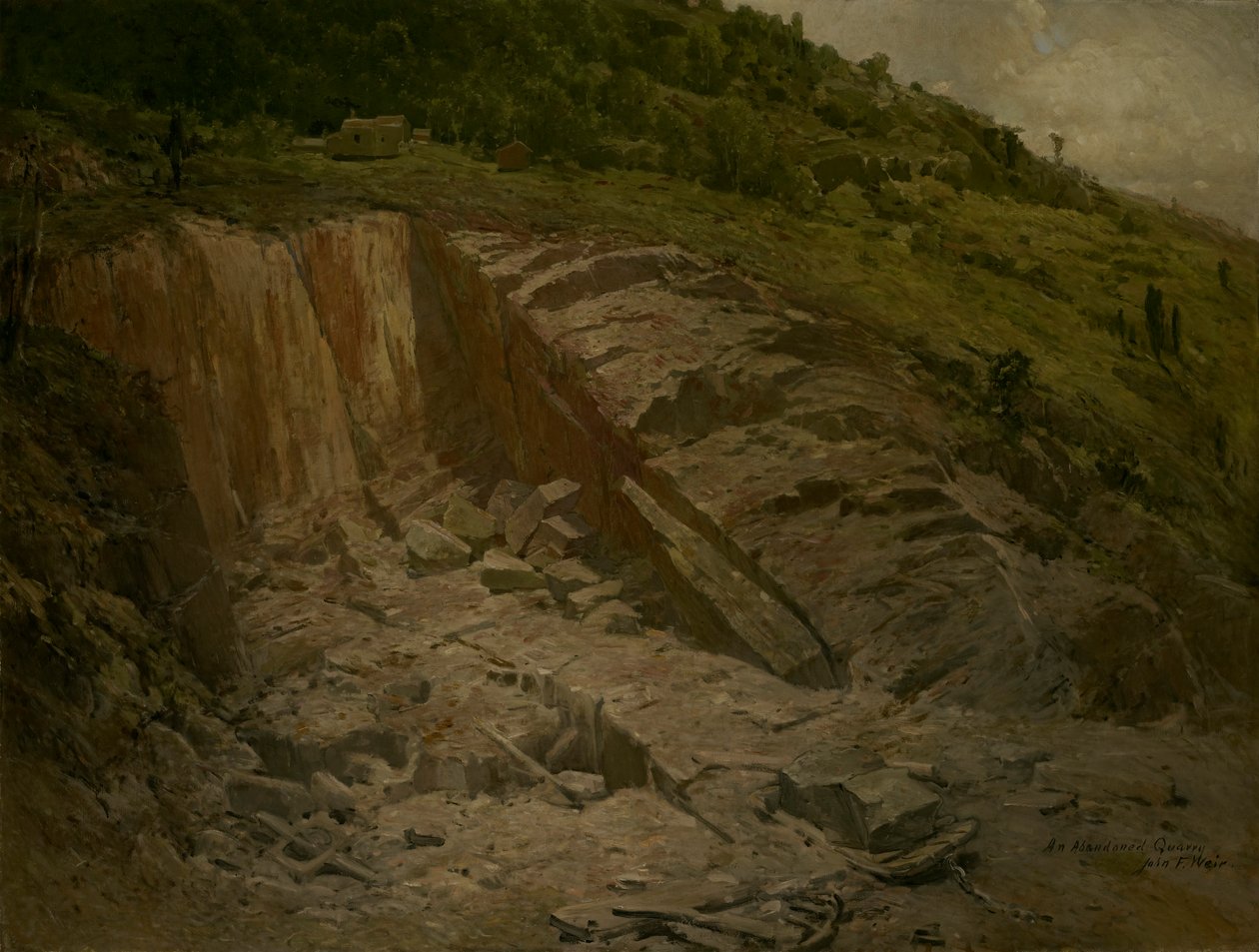Et forladt stenbrud af John Ferguson Weir