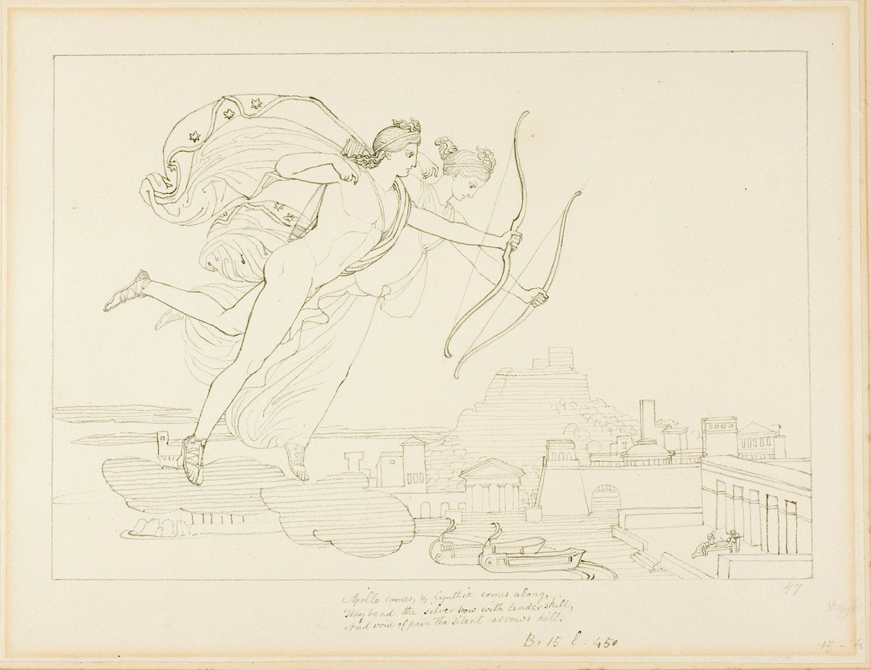 Apollo og Diana af John Flaxman