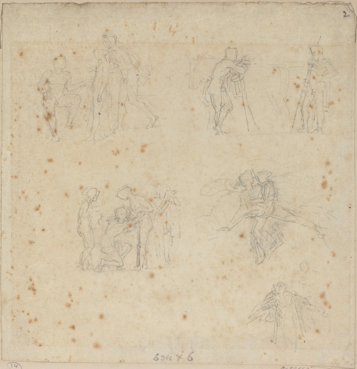 Figurstudier af John Flaxman