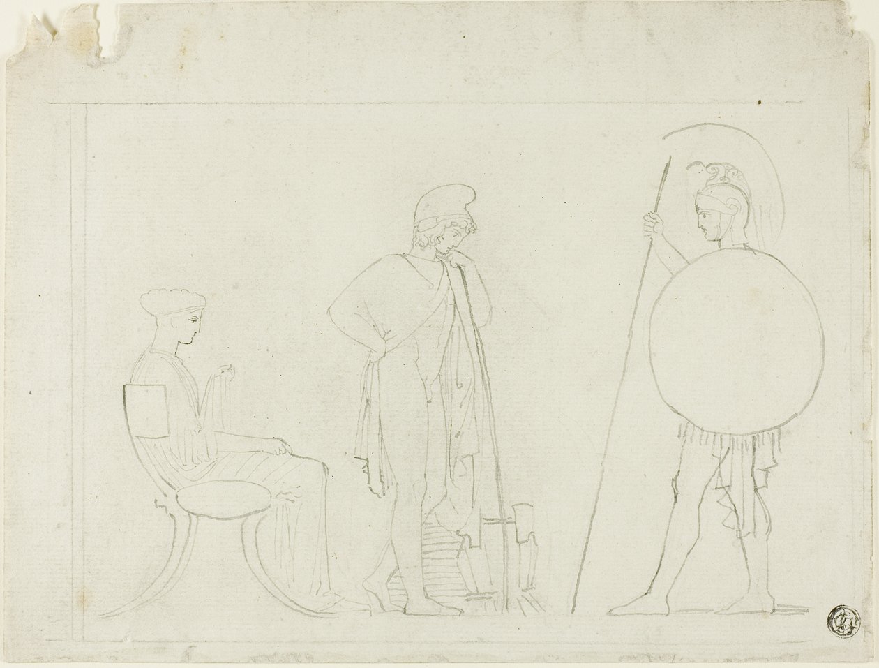 Hector Chiding Paris af John Flaxman