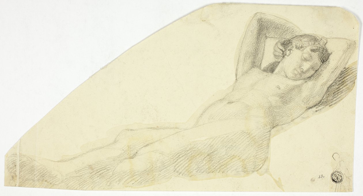 Nøgen pige sover af John Flaxman