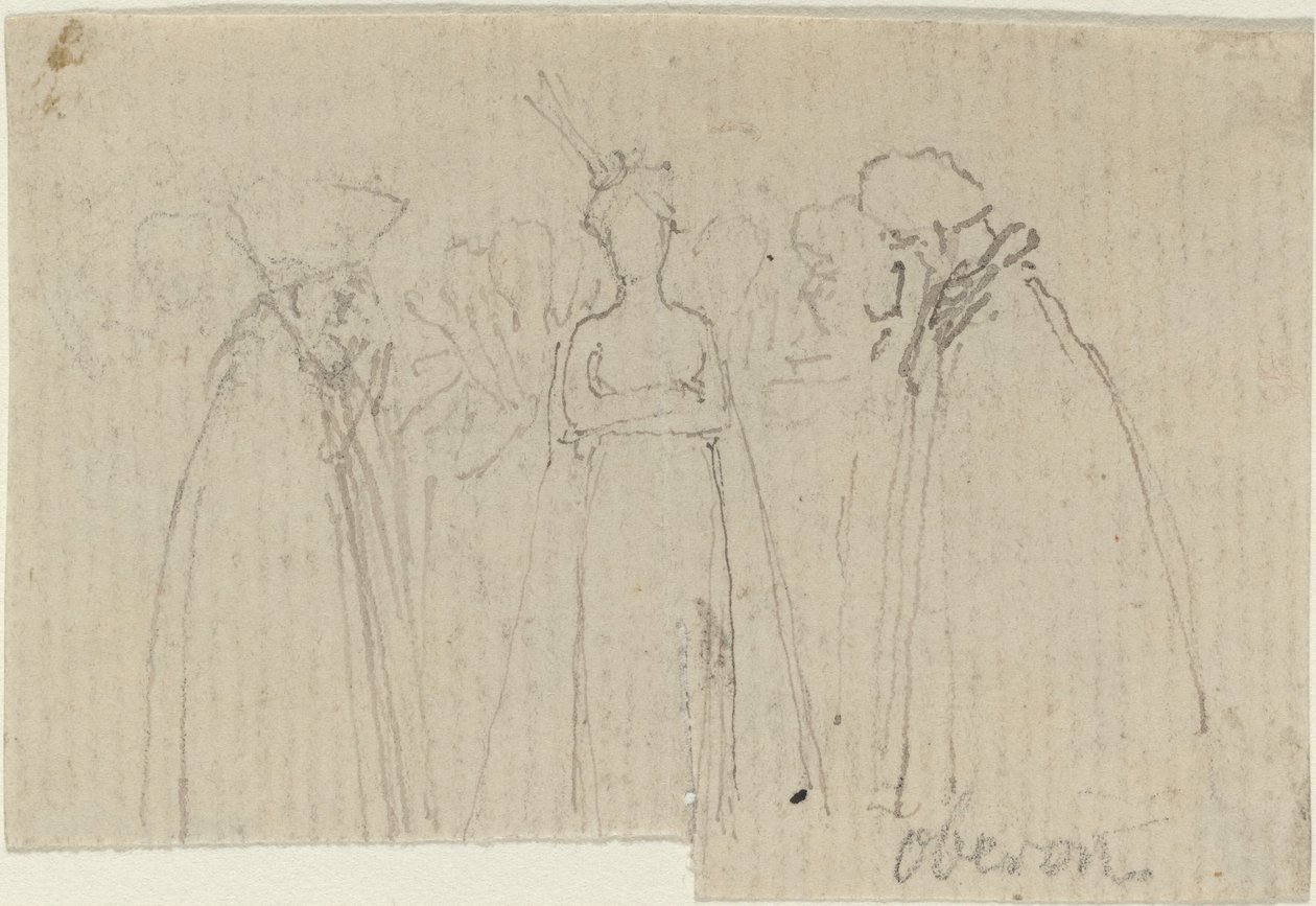 Studieark [recto and verso] af John Flaxman