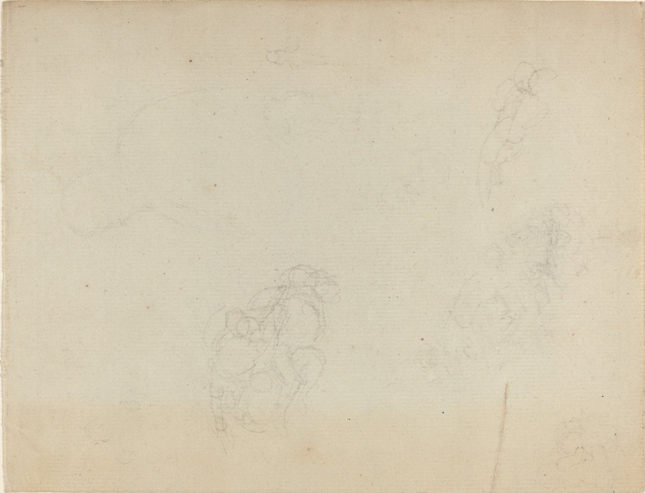 Studieark [recto and verso] af John Flaxman