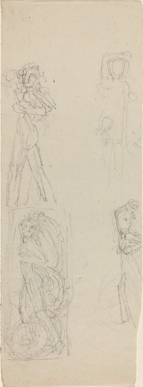 Studieark [recto and verso] af John Flaxman