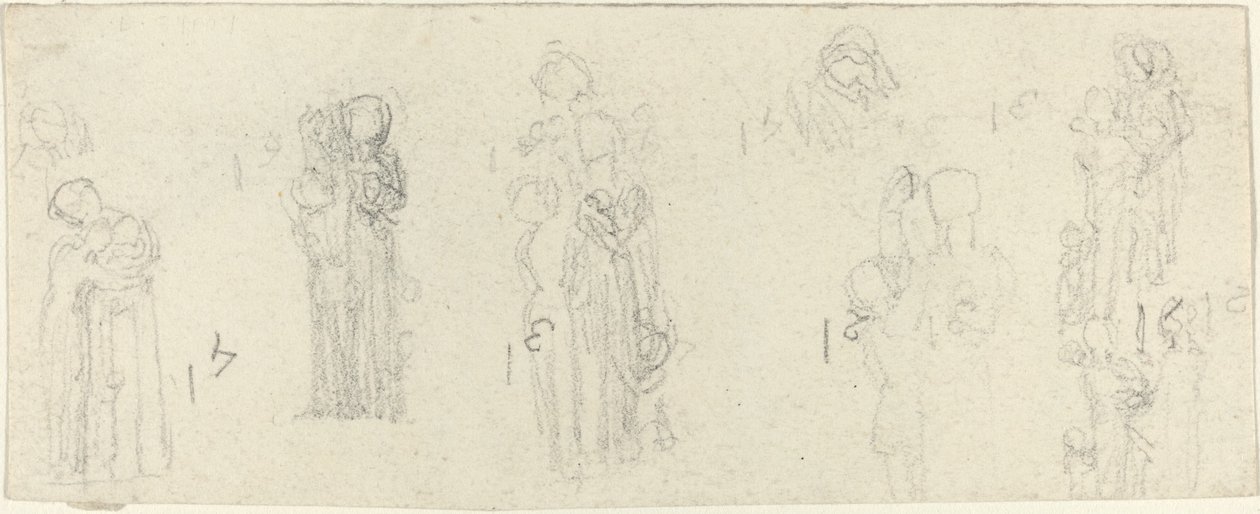 Studieark [recto and verso] af John Flaxman