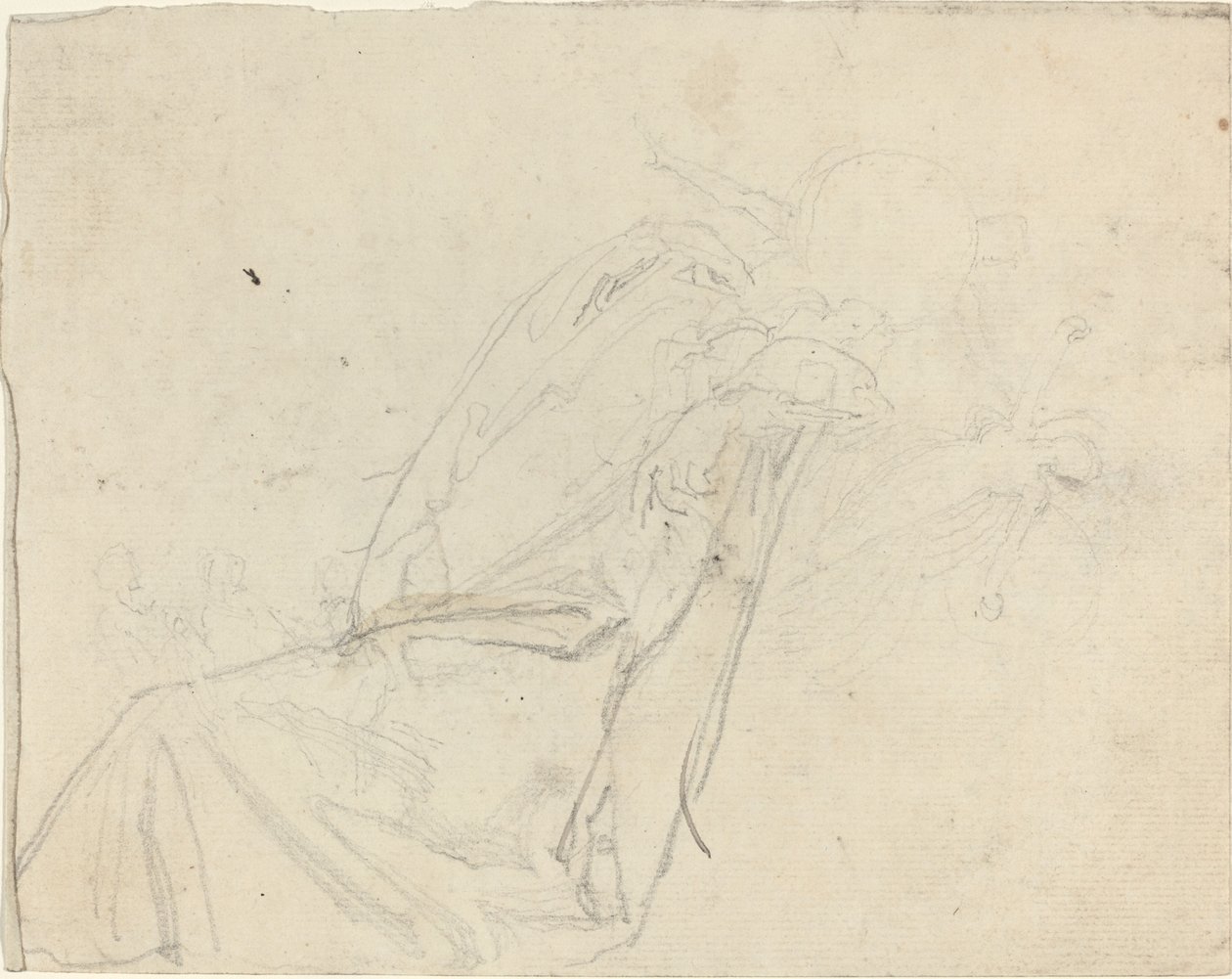 Studieark [recto and verso] af John Flaxman