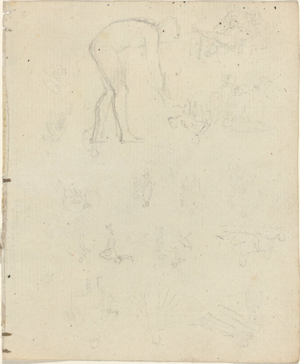Studieark [recto and verso] af John Flaxman